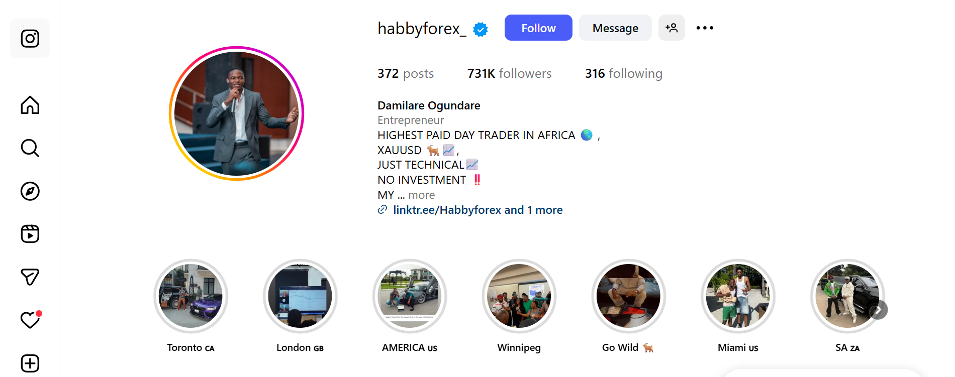 Damilare Ogundare Successful Forex Traders in Africa