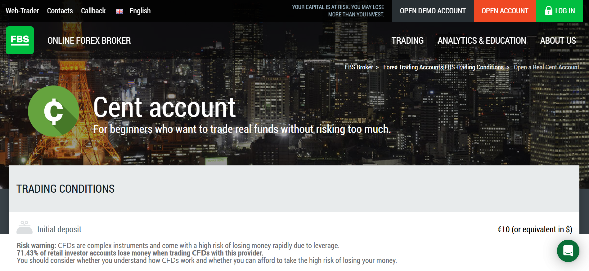 FBS micro Account FBS micro Account