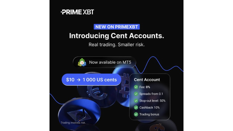 PrimeXBT Cent account PrimeXBT Cent account